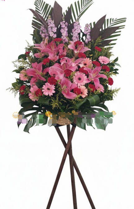 香港祝賀高架花籃(單隻)